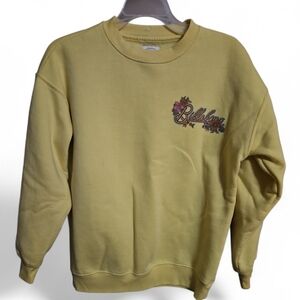 Billabong Men's Mustard Crewneck Sweater